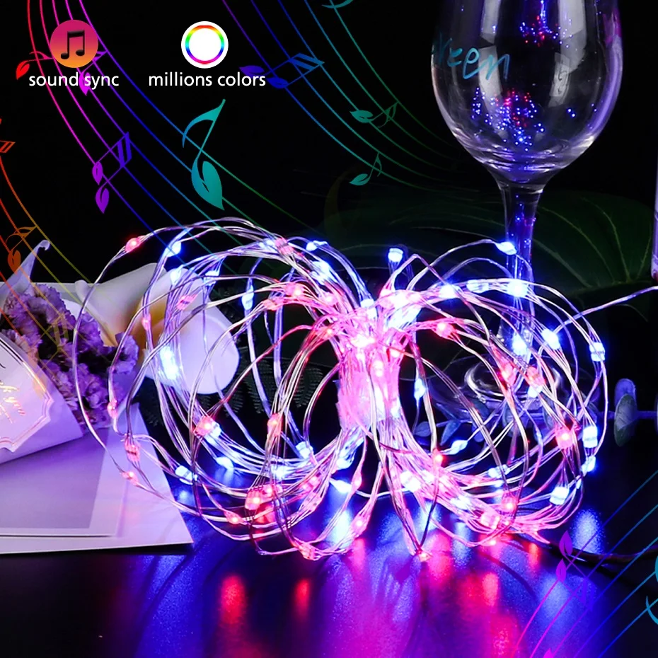 1M-10M Copper Wire Fairy Lights USB Outdoor Decorative LED Lights String Garland Chirstmas Wedding Party Decoration Fairy Light