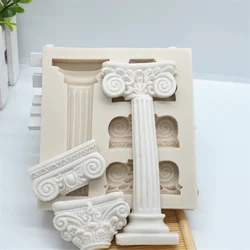 Luyou 3D Roman Column Silicone Fondant Molds Resin Molds Cake Decorating Tools Pastry Kitchen Baking Accessories  FM1147