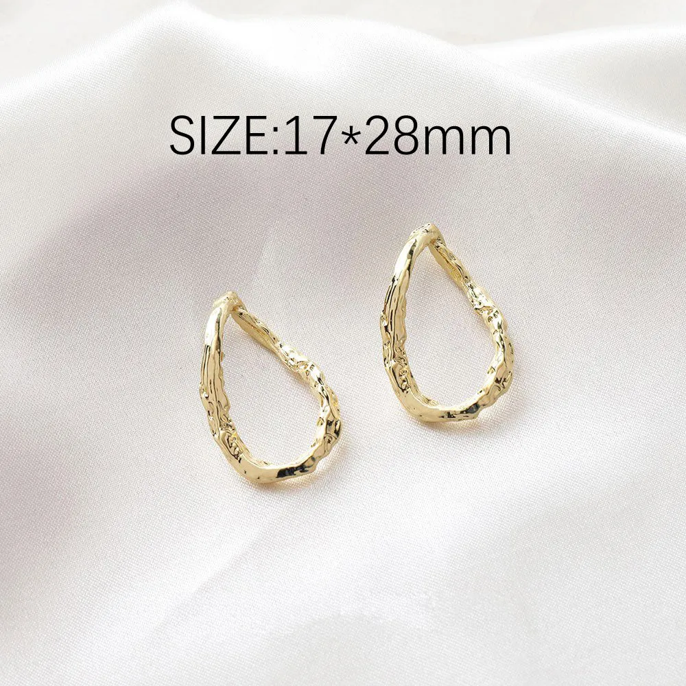 8PCS Irregular Abstract Pendant Eardrop for Jewelry Findings Components Making Supplies DIY Earrings Hand Made Alloy Accessories