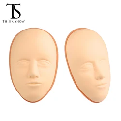 5D Facial Tattoo Training Head Plastic Holder Silicone Practice Permanent Makeup Lip Eyebrow Tattoo Skin Mannequin Face Head