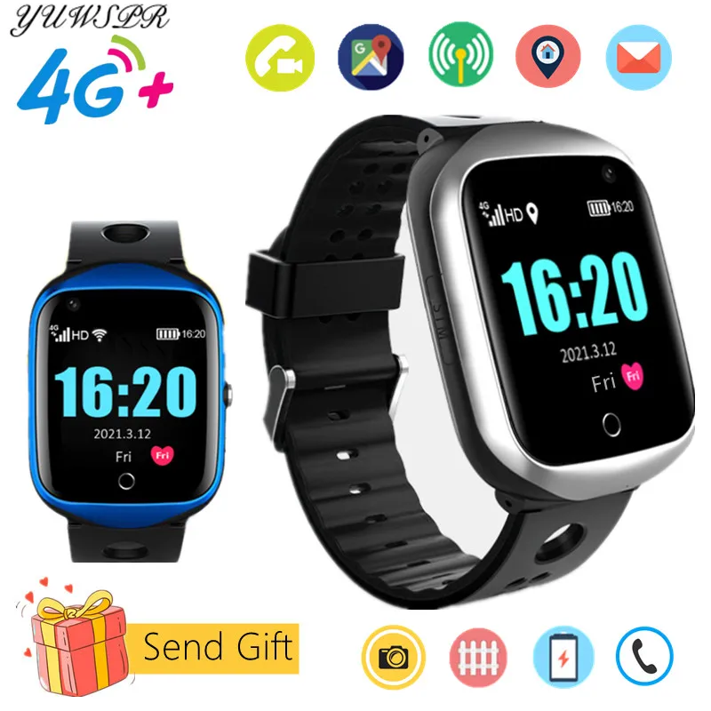 4G Kids Tracker Smart Watches Phone Waterproof GPS SOS LBS WIFI Real-Time Location Camera Video Call Monitor SIM Network FA66