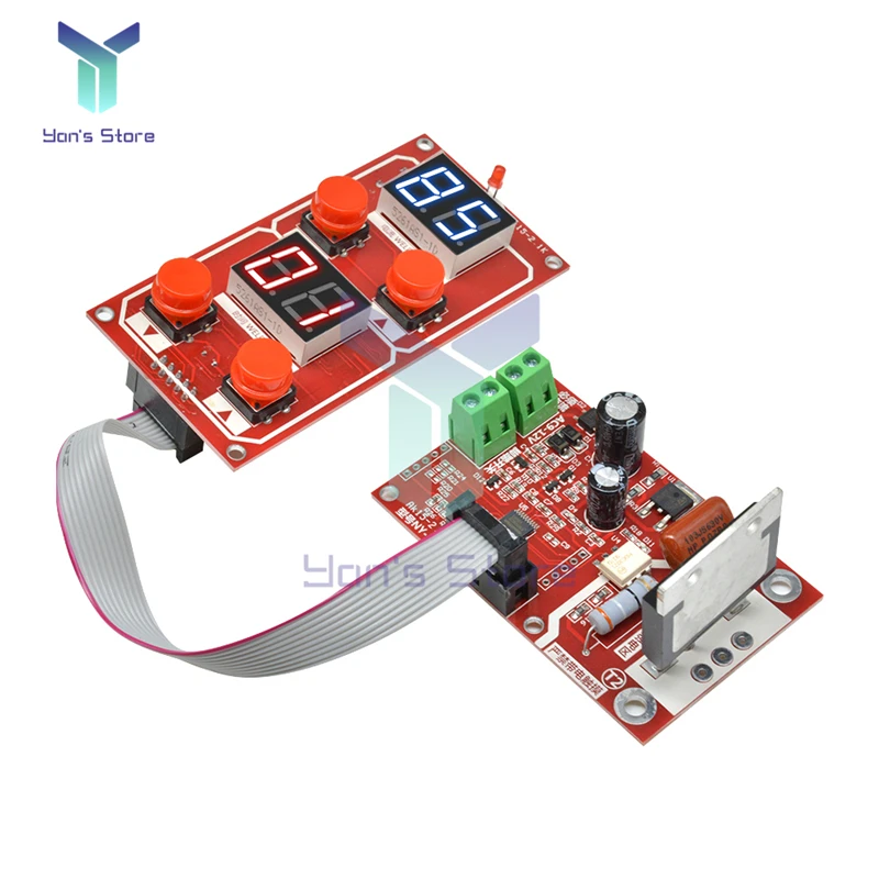 NY-D04 40A 100A Dual Display Spot Welding Machine Transformer Spot Welder Controller Panel Board Adjust Time Current with Buzzer