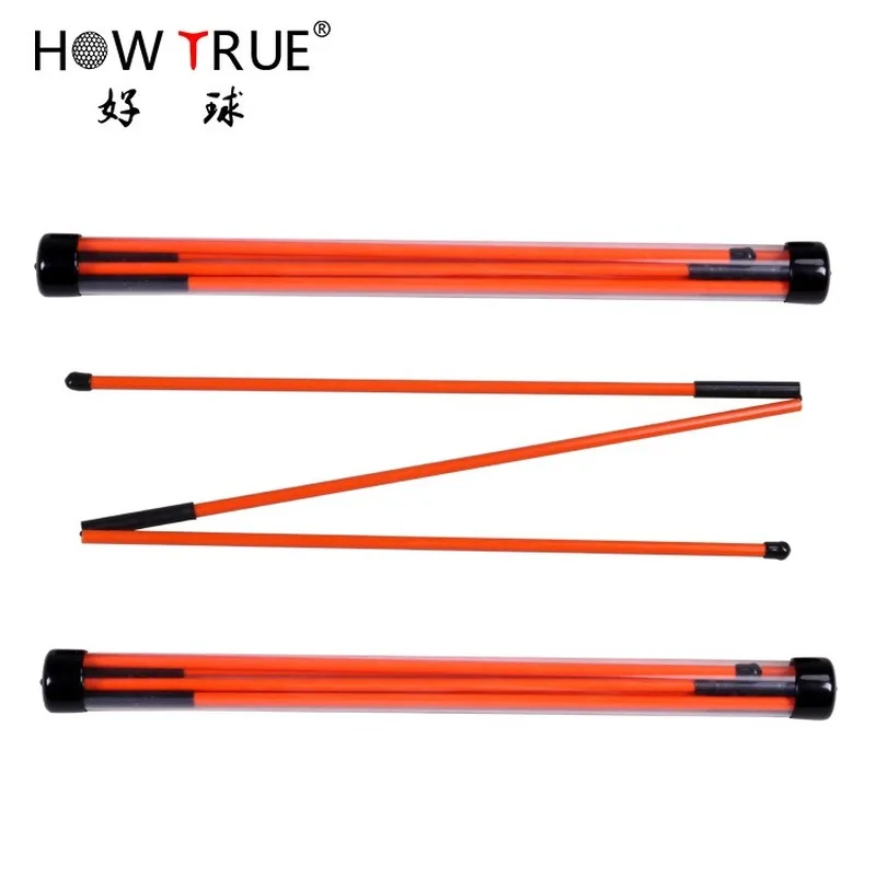 Golf Alignment Sticks 3 Sections Golf Putting Position Training Tool