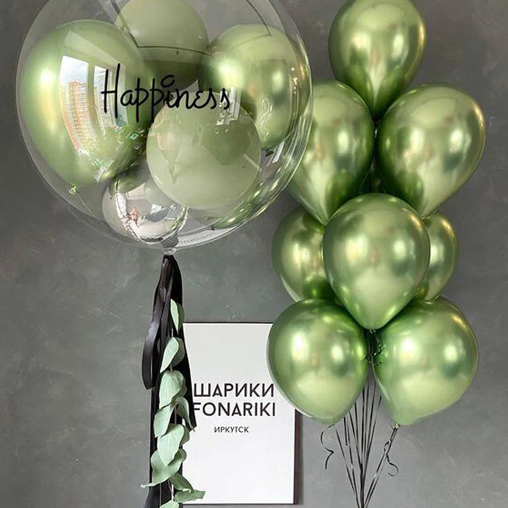 

5"10"12" Chrome Balloons Metallic Helium Globos Birthday Party Decor Metal Ball for Balloon Chains Wedding Bridal Decor Shiny