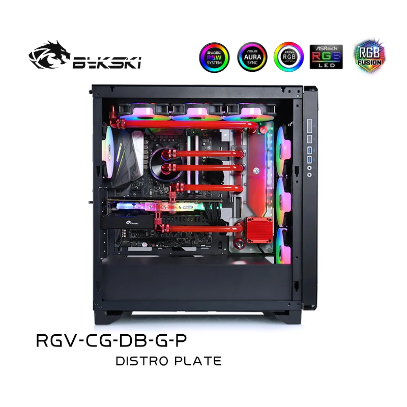 

Bykski Custom Water Cooling Kit For COUGAR DarkBlader Case with Distro Plate CPU GPU block single 360 Radiator Watercooler