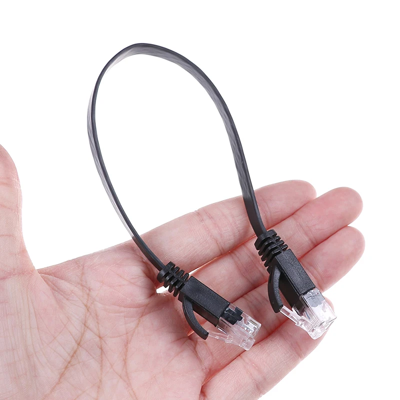 1Pc 30Cm Cat6 Netwerk Kabel Patch Cord RJ45 Slanke High-Speed Computer Networking Cord