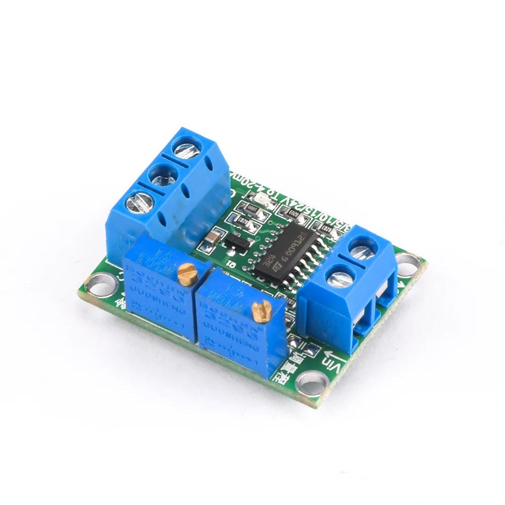 4-20mA To 0-3.3V 5V 10V Voltage to Current Signal Converter Module Adjustable Voltage Transmitter Module 4-20ma to 0-5V 0-10V