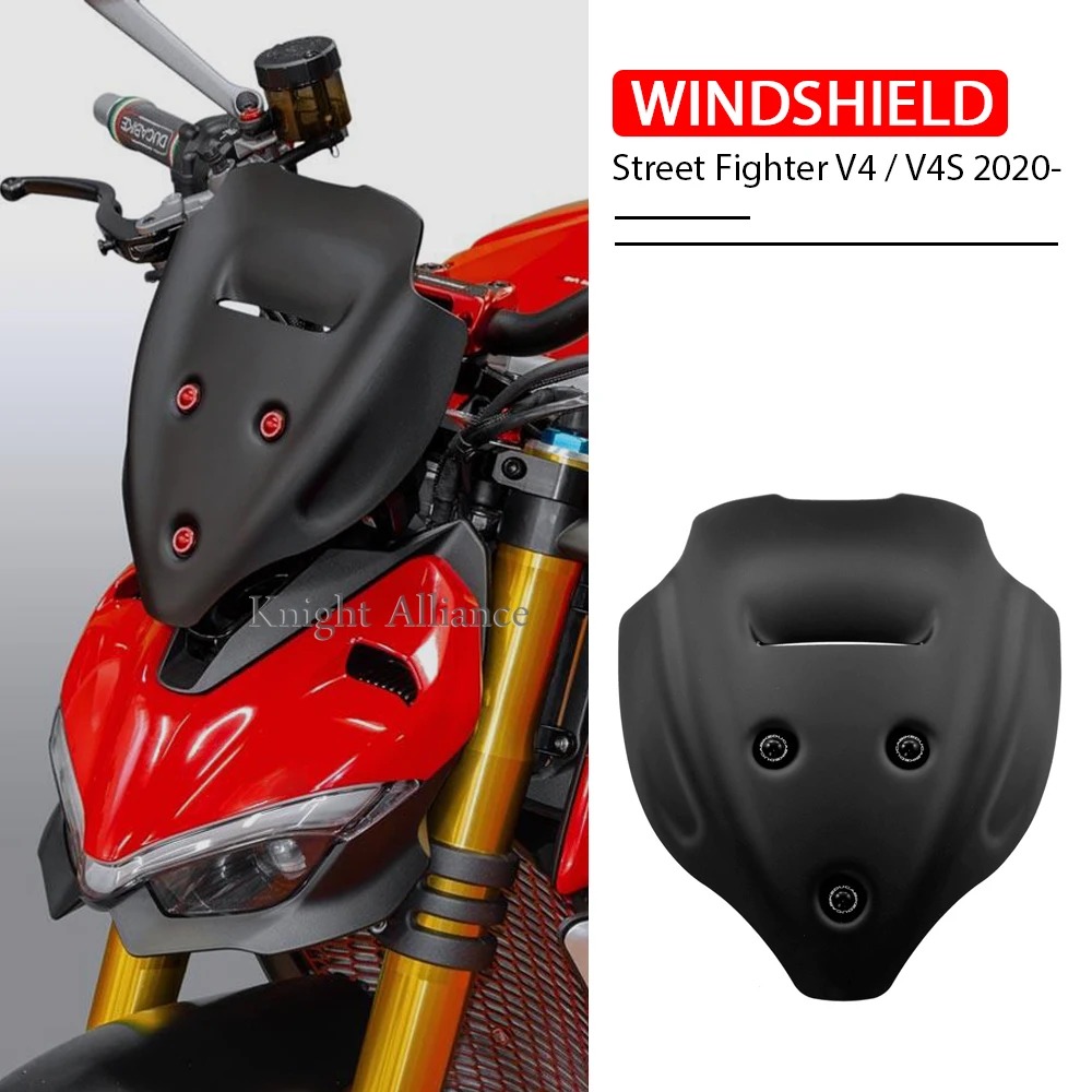 

Windshield For DUCATI Streetfighter V4 V4S Street Fighter V 4 S 2020 2021 Motorcycle AccessoriesWindscreen Air Wind Deflector