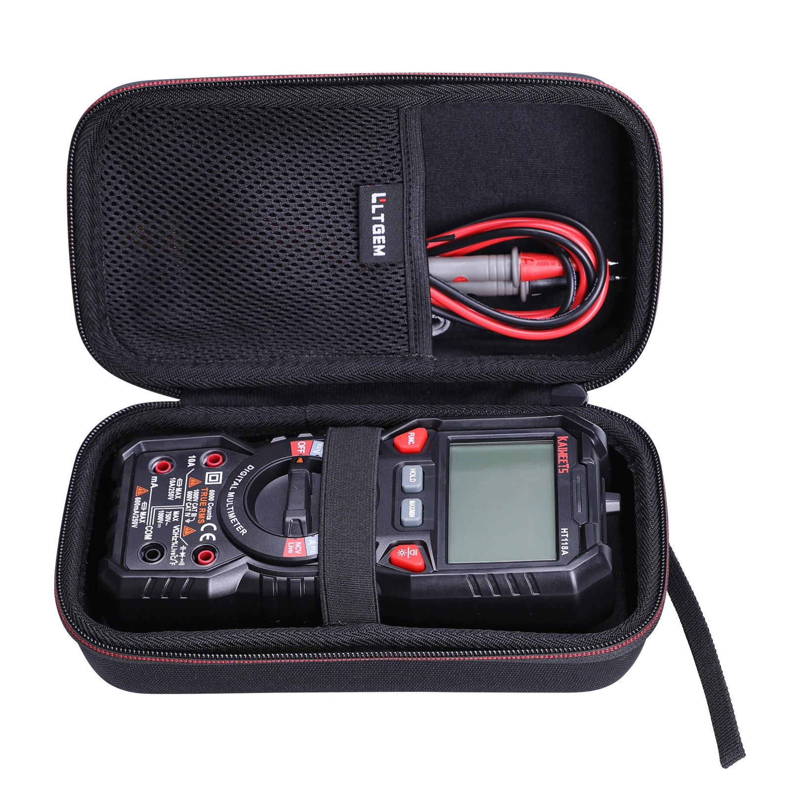 LTGEM Black EVA Hard Case for  KAIWEETS Digital Multimeter(6000 Counts)