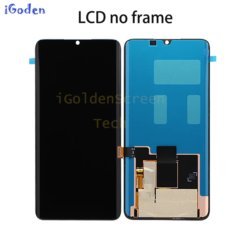 Super AMOLED For Xiaomi Mi Note 10 Lite Display Screen Lcd Display+Touch Screen For Mi Note 10 Lite M2002F4LG M1910F4G LCD