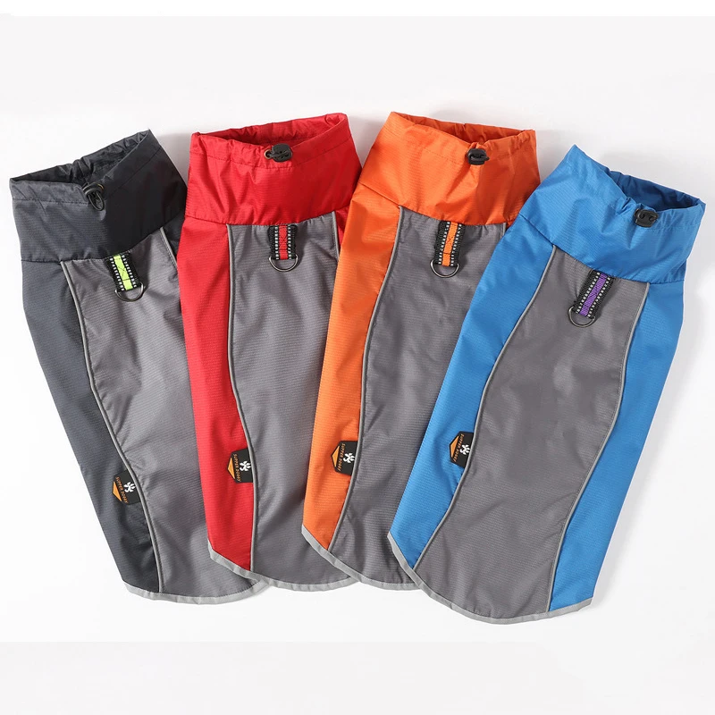 Outdoor Dog Jacket Waterproof Reflective Dog Clothes Winter/Spring Fleece-Lined Dog Coat Durable Pet Rain Jacket Training Poncho - view 6