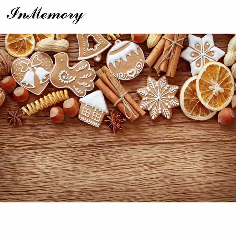 InMemory 90x60cm Christmas wood Backdrops for Photo Small Size Christmas Gift Photography Background Holiday Photophone