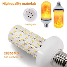 LED Flame Effect Bulb 3W-9W E27 E14 #5