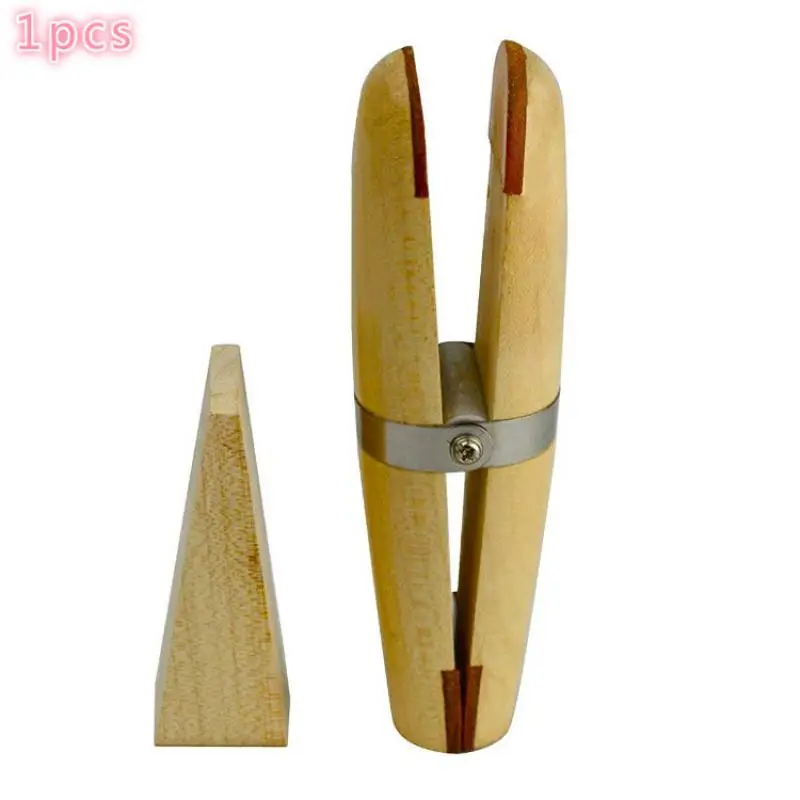 Jewellers Đôi Kết Thúc Vòng Gỗ Kẹp Có Da Dày Dặn Lót Hàm Nêm Vòng Gỗ Kẹp Da Lót Trang Sức Dụng Cụ