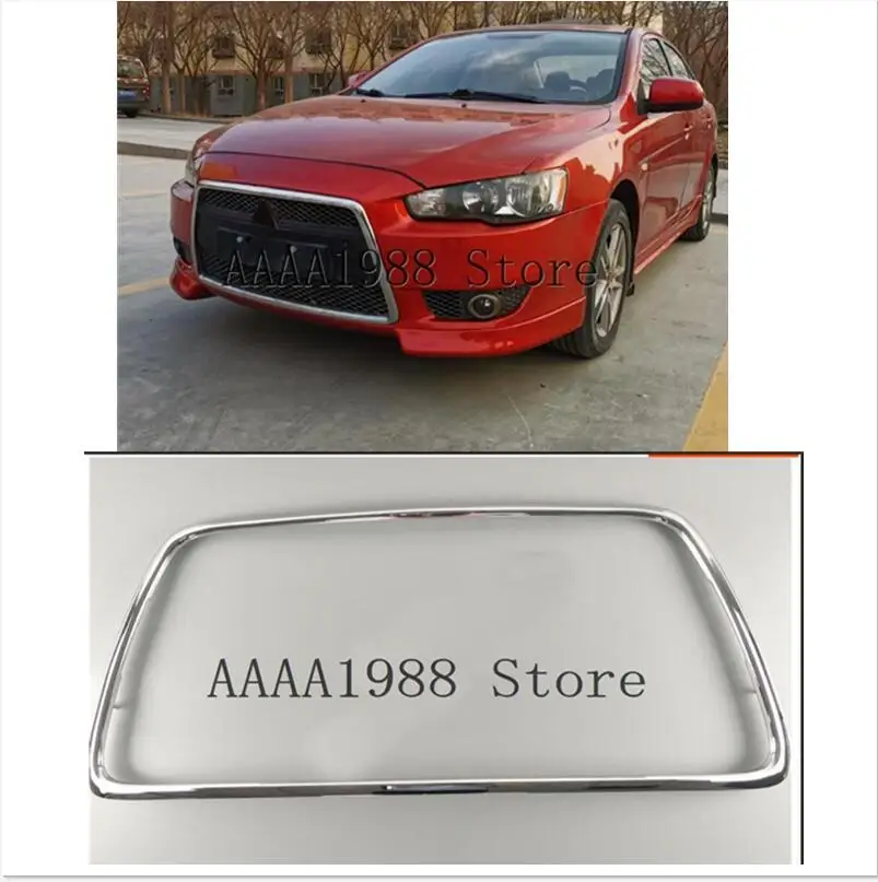 ABS Chromed Radiator Molding Front Bumper Trim For Mitsubishi Lancer X 10 2007 2008 2009 2010 2011 2012 2013 2014