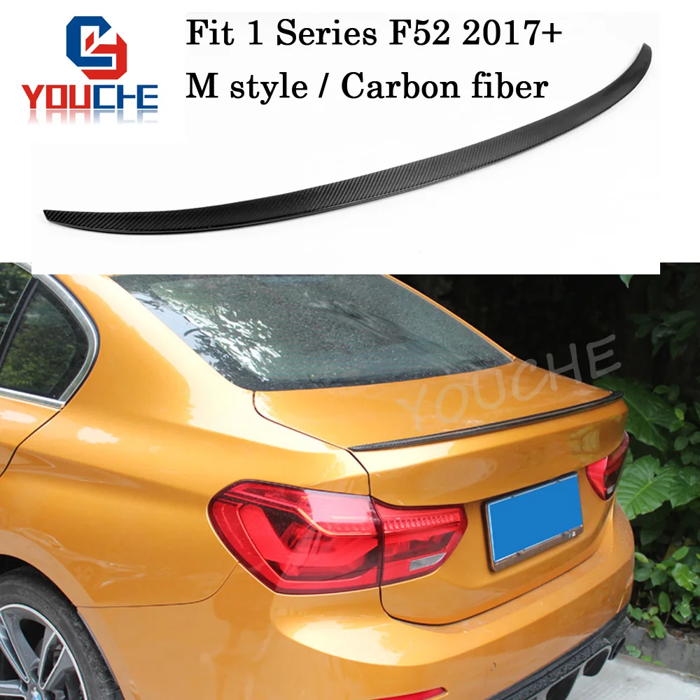 

M Style Carbon Fiber Rear Spoiler Wings for BMW 1 Series F52 Sedan 2017- IN Trunk Boot Lip Rear Spoiler