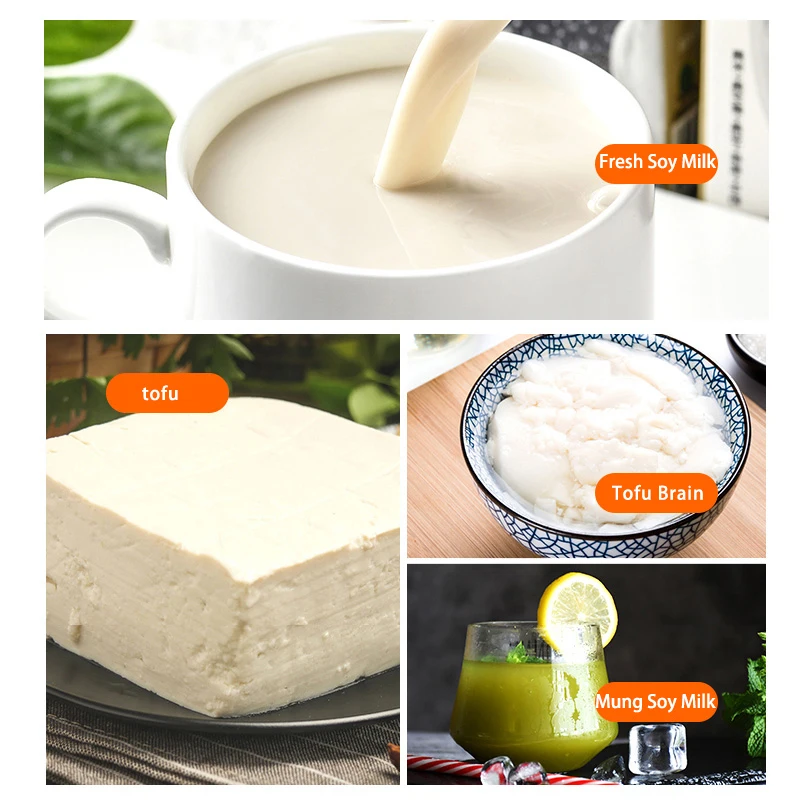 Macchina per il latte di soia Macchina per il latte di soia senza filtro Separazione dei residui Colazione commerciale Negozio Raffinatore automatico fresco 2200W