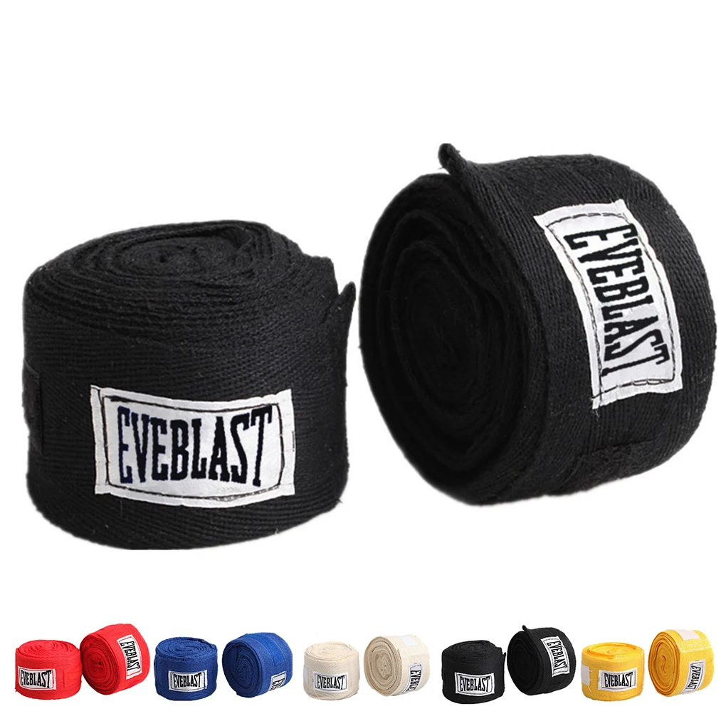 Correa deportiva de algodón, vendaje de boxeo, Sanda, Muay Thai, Taekwondo, guantes de mano, envolturas, 3M, 2 rollos