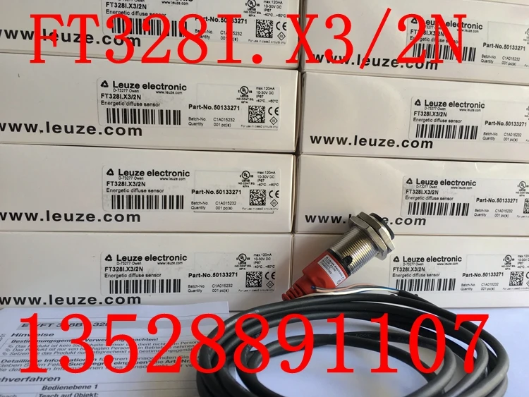 

100% new original leuze optoelectronic sensor FT328I.X3/2N replace FT328I.100F.3 / 2