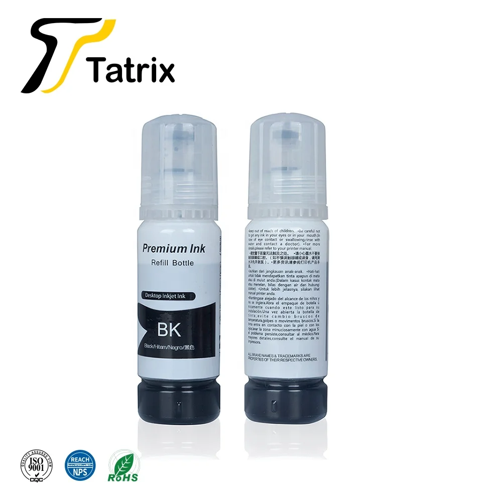 Tatrix Quality Refill Ink For 102 C13T03R140 For Epson EcoTank ET-2700/ET-2750/ET-2751/ET-2756/ET-2850/ET-2851/ET-2856 Printer