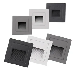 Lámpara led de pared para escalera, luz de paso empotrada enterrada, impermeable para interior/exterior, 5W, IP65, AC85-265V