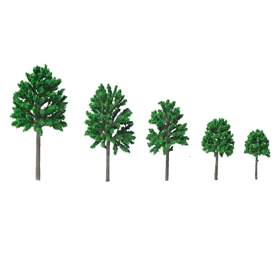 50pcs/lot Model Trees For Scale N Z Model Train N Scale Miniatures 1:25-1:300 Model Building Kits