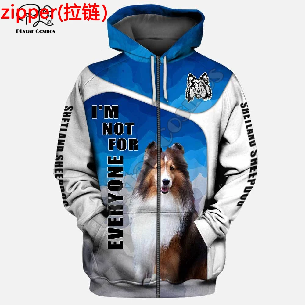 PLstar Cosmos NewFashion Animal Pitbull Love Dog Harajuku 3DPrint Men/Women Unisex Autumn Pullover Jacket Casual Zip Hoodies D18