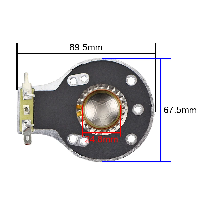 المهنية مكبر الصوت ملف صوتي 24.8 مللي متر ثلاثة أضعاف غشاء حاجز من التيتانيوم 25 الأساسية الألومنيوم لإصلاح مكبر الصوت JBL 2412H-1 2412 سلسلة