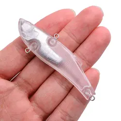20pcs Winter DIY VIB Blank Fishing Lures 7cm/16.5g Unpainted Crankbait Wobbler Lure Trolling Carp Fishing Accessories