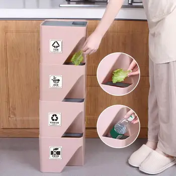 주방 쓰레기통 재활용 쓰레기통, 쌓인 분류 쓰레기통, 건식 및 습식 분리 쓰레기통, 쓰레기 바구니, 쓰레기 보관통, 1 개 Best5 주방 쓰레기통 재활용 쓰레기통, 쌓인 분류 쓰레기통, 건식 및 습식 분리 쓰레기통, 쓰레기 바구니, 쓰레기 보관통, 1 개 Best5