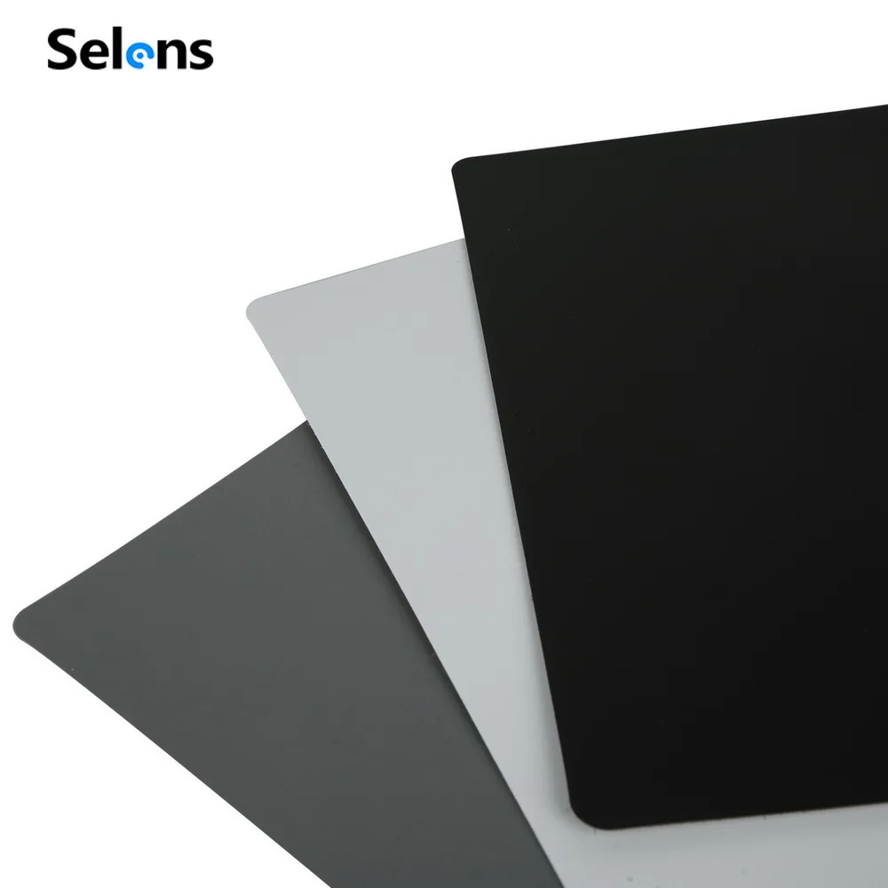 3 em 1 13x18cm cartão cinza digital branco preto 18% cor cinza equilíbrio branco e conjunto de alça para fotografia digital