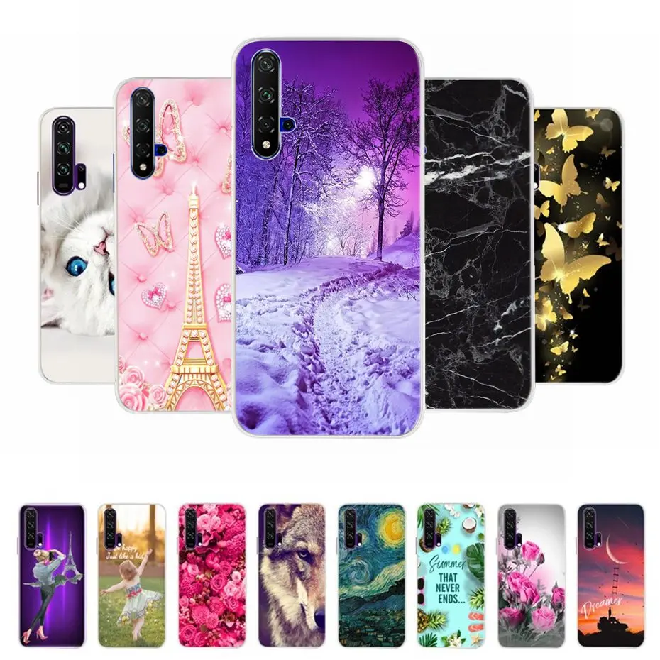 For Huawei nova 5T Case Shockproof Silicone TPU Soft Back Cover Phone Cases for Huawei nova5T 5 T nova 5T 6.26 inch Case Fundas