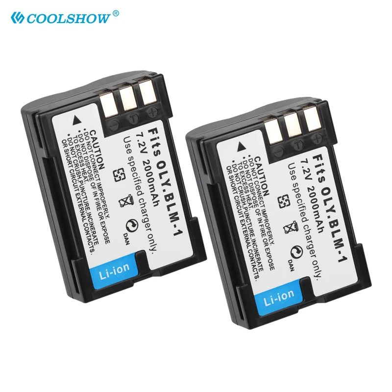 PS-BLM1 BLM-1 PS BLM1 batería 2000mAh para Olympus C-5060 C-7070 C-8080 E-30 E-300 E-330 E-500 E-510 E-520 E3 batería de cámara