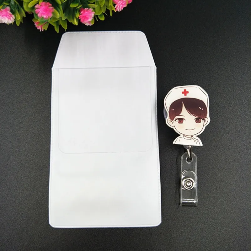 1 Set PVC-Tasche für Krankenschwestern, Arzt, Büro, Stifttasche, Taschenschutz, Stifttasche, Stifte-Organizer, auslaufsicheres Federmäppchen mit Abzeichenrolle – Detail 22