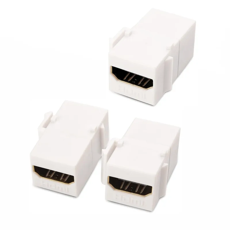 Hdmi Keystone Jack Vrouwelijke Koppeling Insert Snap-In Connector Socket Adapter Poort Voor Muurplaat Outlet Panel
