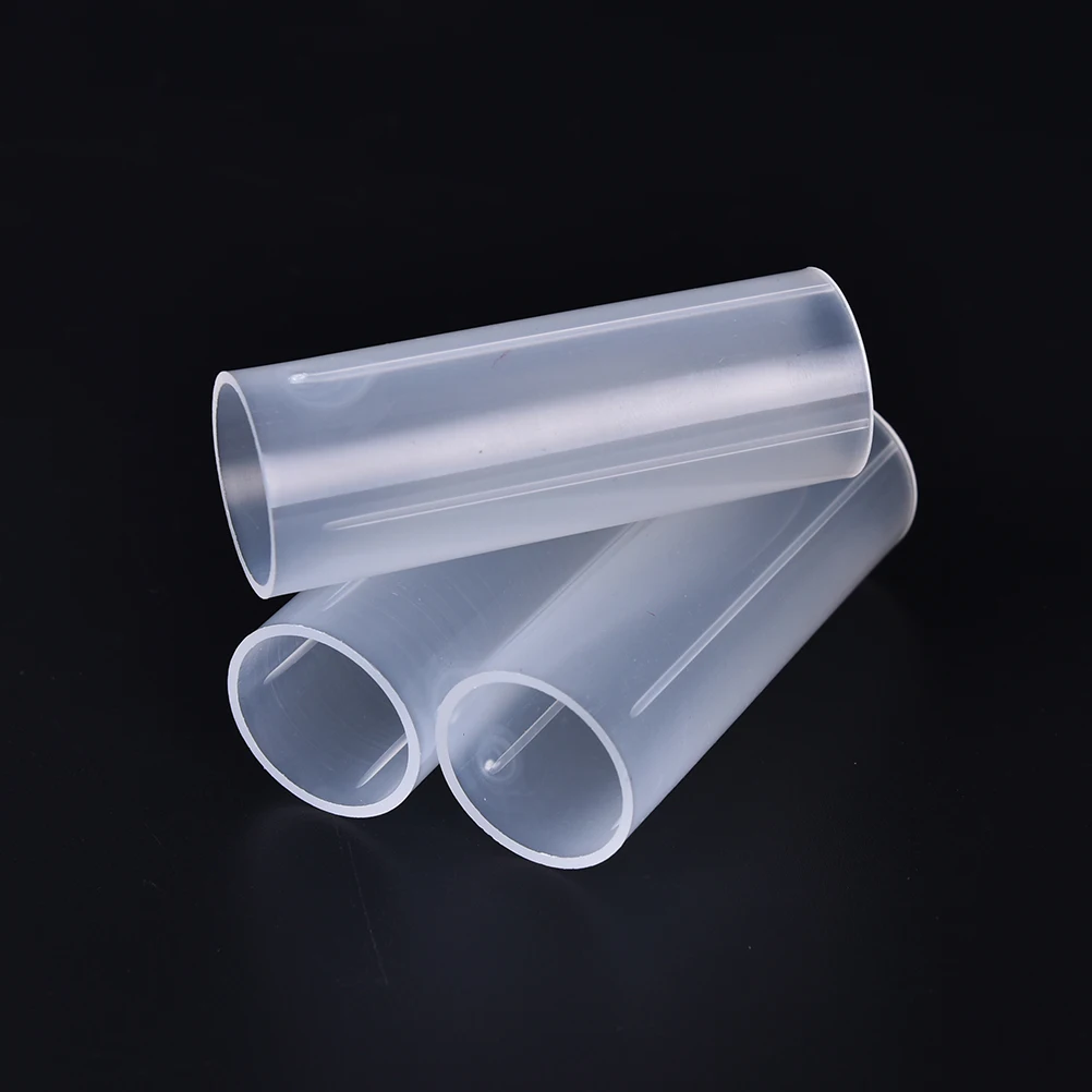 3Pieces Clear 18650 Battery Tube Holder Plastic Case Adaptor For Flashlight Torch Lamp