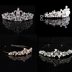 AINAMEISI New Bridal Princess Crown Headband Crystal Tiaras and Crowns HairBand Rhinestone Wedding Jewelry Hair Accessories