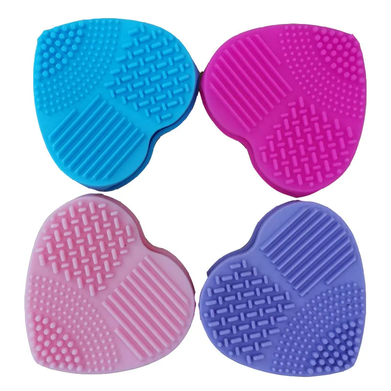 Makeup Brush Cleaning Pad Foundation Make Up Brush Scrubber Board Cleaning Mat Makeup Brush Cleaner Cosmetic Cleaning Tool