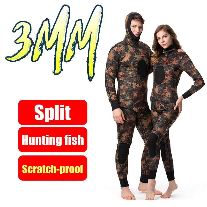 3mm Diving Suit Neoprene Men Full Wetsuits Warm Winter Swimming Scuba Diving Surfing Spearfishing Surfing Jumpsuit Equipment