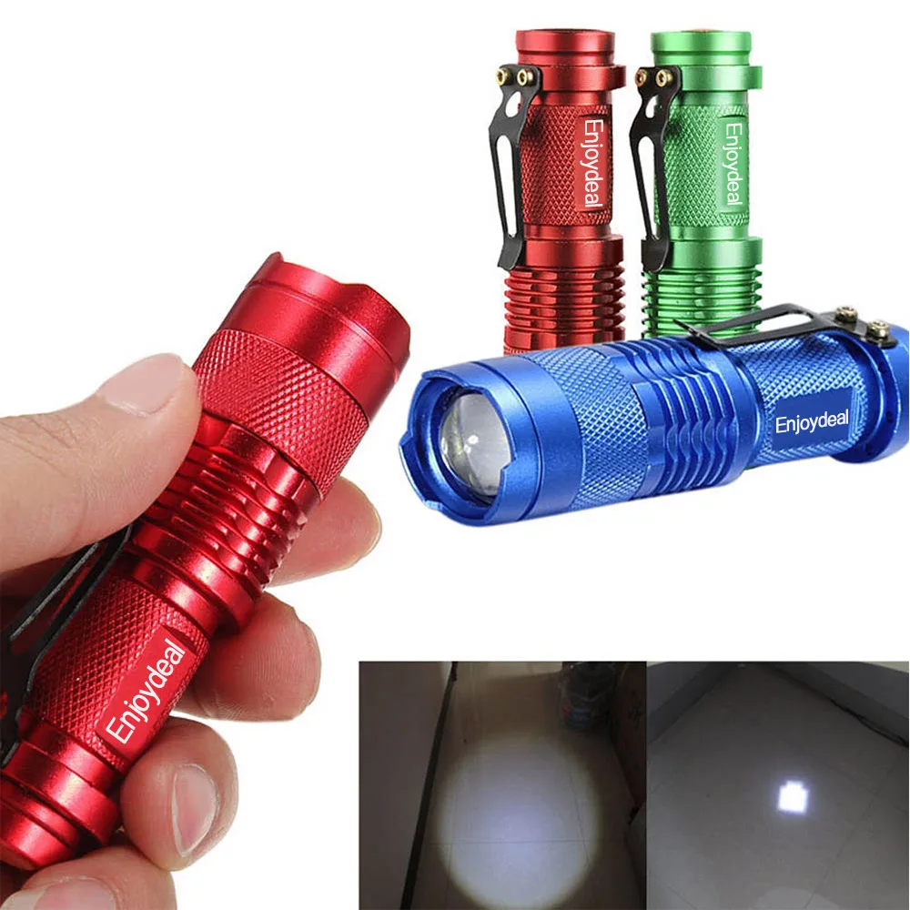 1/2/3Pcs Portable LED Flashlight 2000 Lumen Penlight Lamp Zoomable Waterproof torch lanterna 14500 Battery Outdoor Camping