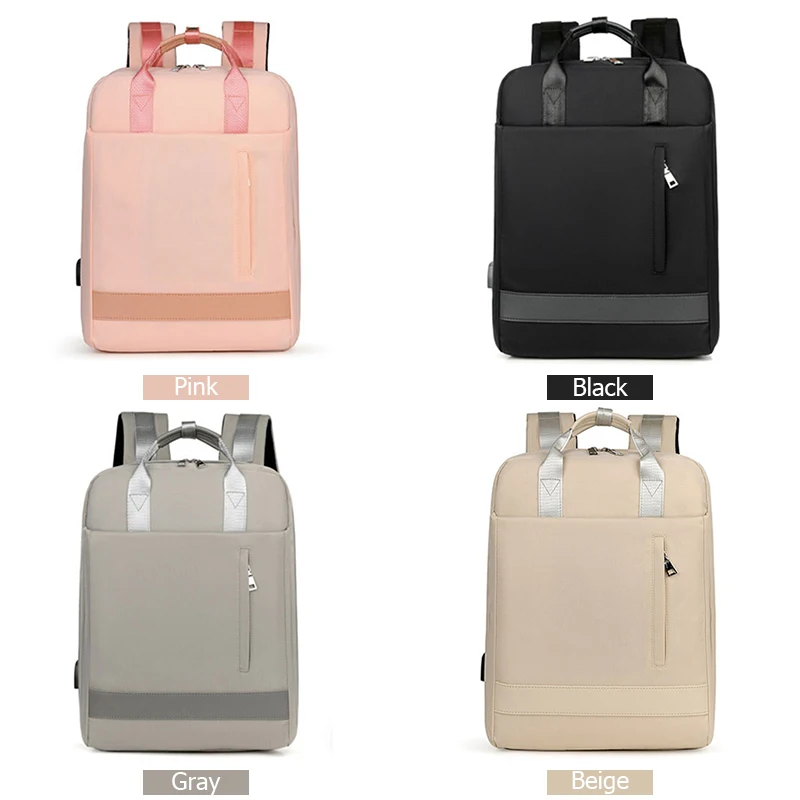 Mjzkxqz New Women Backpacks For Teenage Students School Bag Girls USB Charging Laptop Backpack Ladies Mochila Travel Bagpack Sac