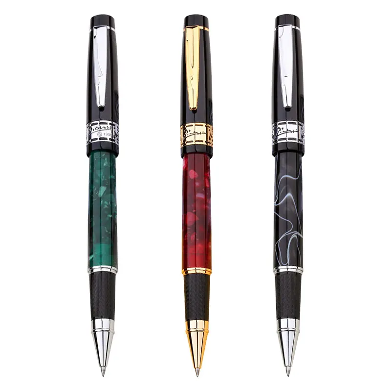 

Picasso 915 Celluloid Rollerball Pen Marble Pattern Fine Point 0.5mm Writing Signing Pen for Office Business School Home