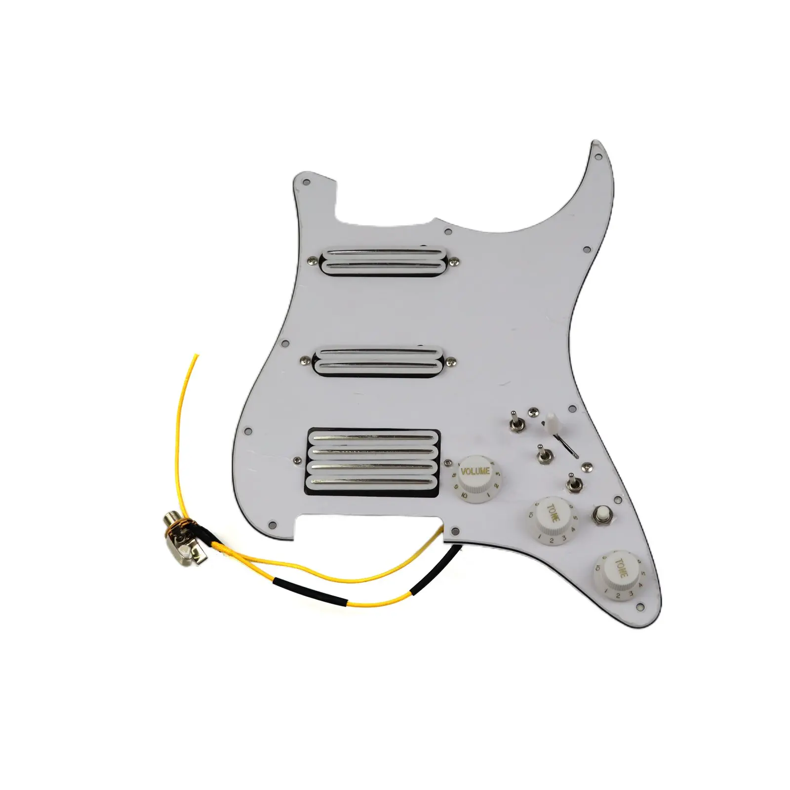 

Prewired loaded Pickguard Guitar Pickups Humbucker Pickups Alnico 5 HSS Wiring Harness Push-Pull Single Cut Set