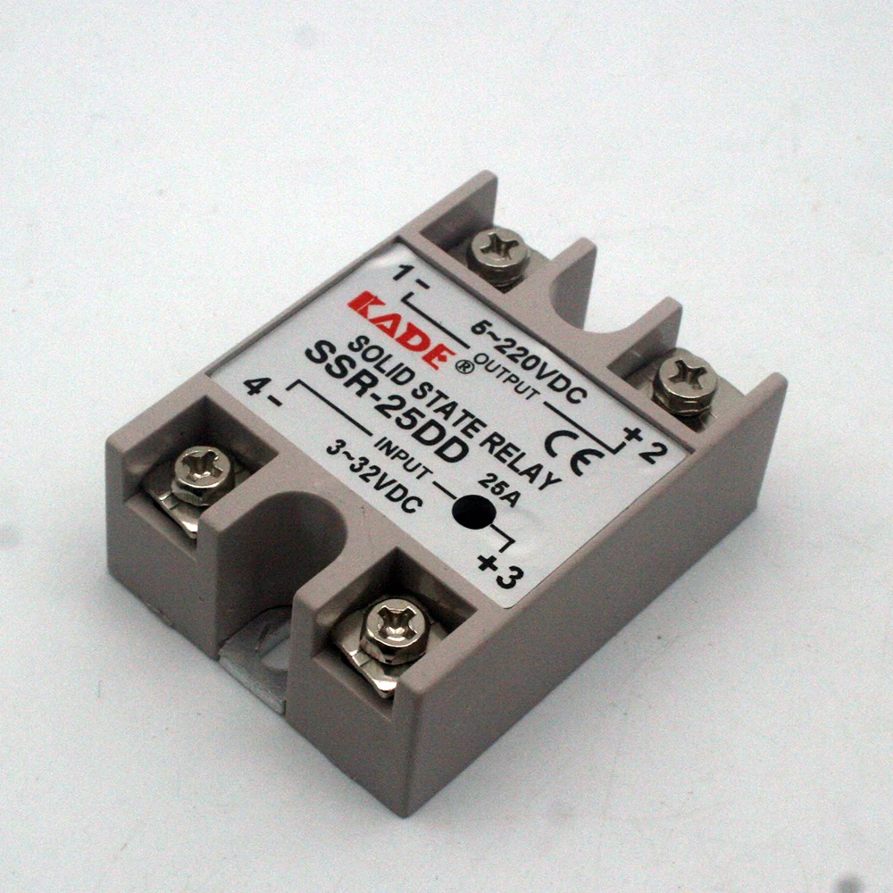 SSR -10DD/25DD/ 40DD DC control DC SSR white shell Single phase Solid state relay