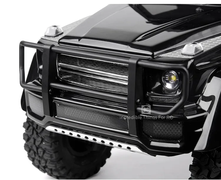 For Traxxas Trx-4 Trx4 4x4 G500 Trx-6 6x6 G63 Metal Front Bumper Wilderness Bumper Mold Version Servo Forward