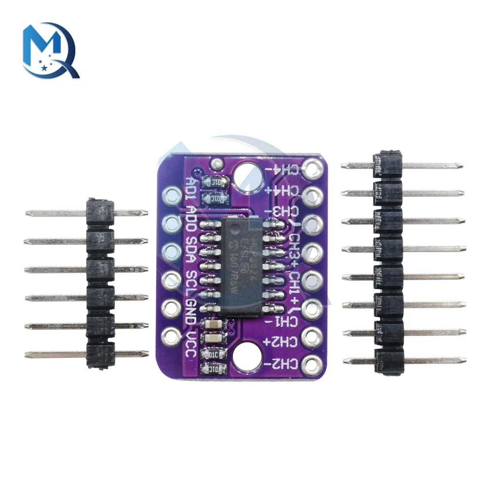 MCP3424 ADC Delta-sigma Analog-to-Digital Converter Low Noise High Accuracy 18 bits IIC I2C Interface For Arduino Raspberry Pi