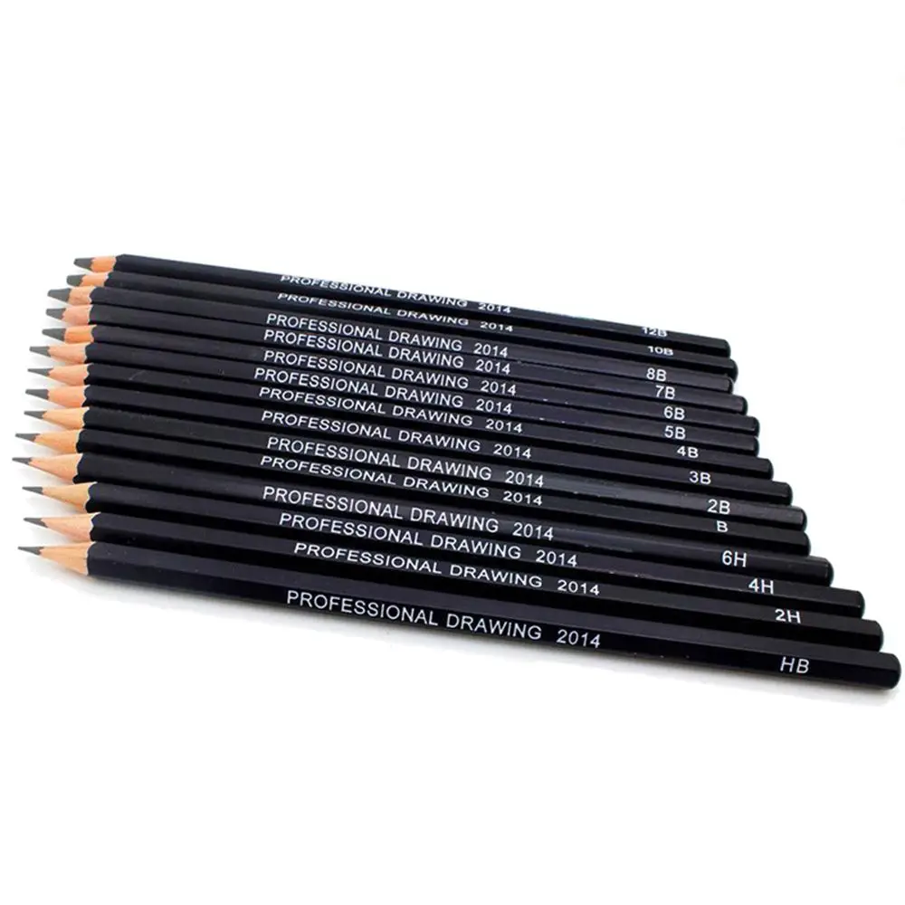 

4B 5B 6B 10B 12B 1B Stationery Supplies Students Professional Sketch Painting Pencils Drawing Pencil Set HB 2B 6H 4H 2H 3B