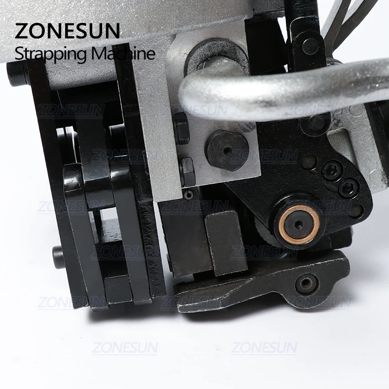 ZONESUN – Machine de cerclage pneumatique automatique, 19-32mm, en acier, emballage de coupe sous Tension pour le bois et l'acier, ZS-KZ32
