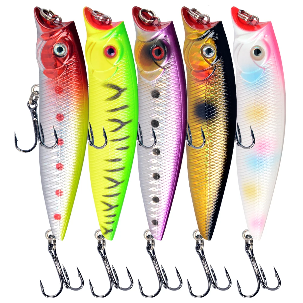 1 قطعة الصيد السحر عالية الجودة 9.2 سنتيمتر/11.5 جرام توبواتر بوبر الطعم 5 الألوان المتاحة باس Crnakbait Wobblers صيد السمك Pesca #5