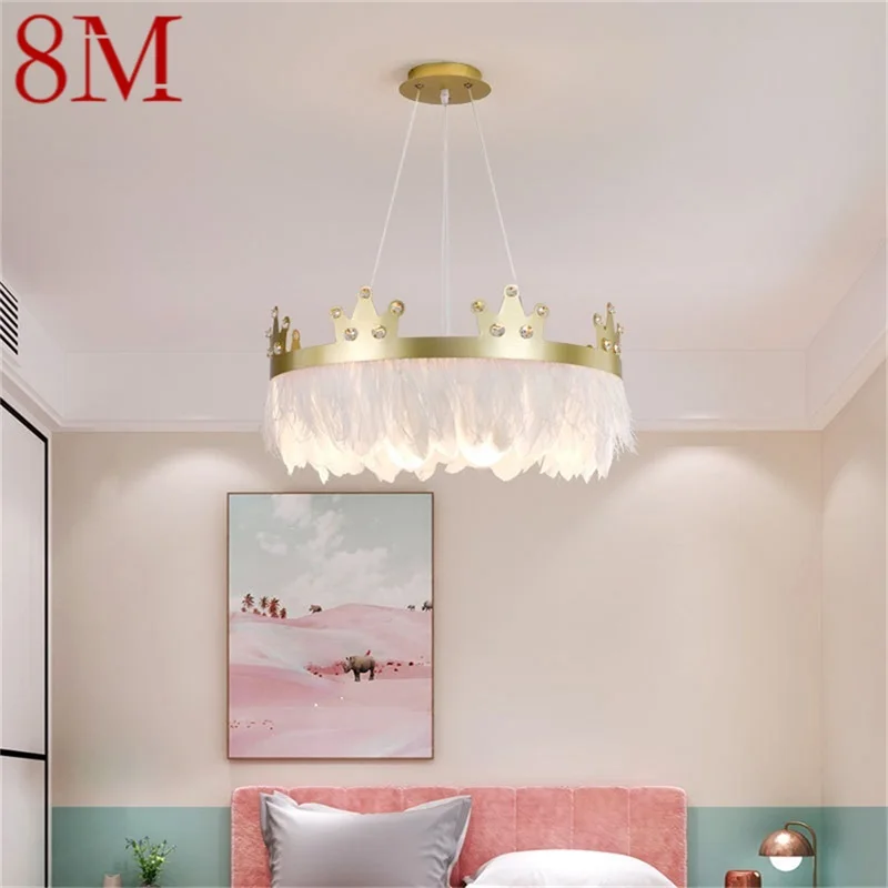 

8M Nordic Crown Pendant Light Chandelier Fixtures LED Modern Creative Lamp Decorative For Home